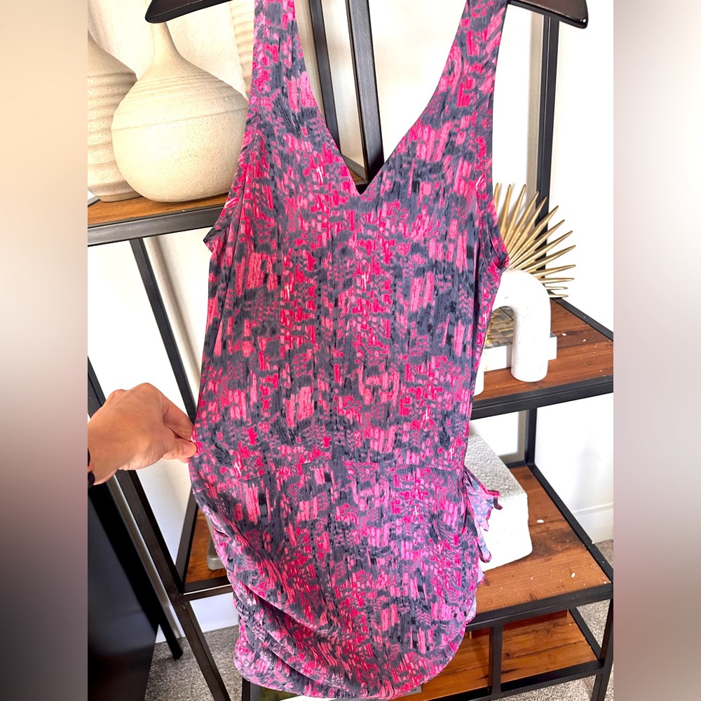 IRO Charla Sleeveless V-neck Draped Dress | Size  1 (Small) Excellent Condition